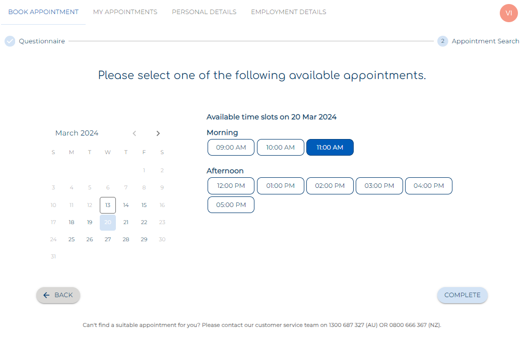 Rebooking appointment picker screen.PNG